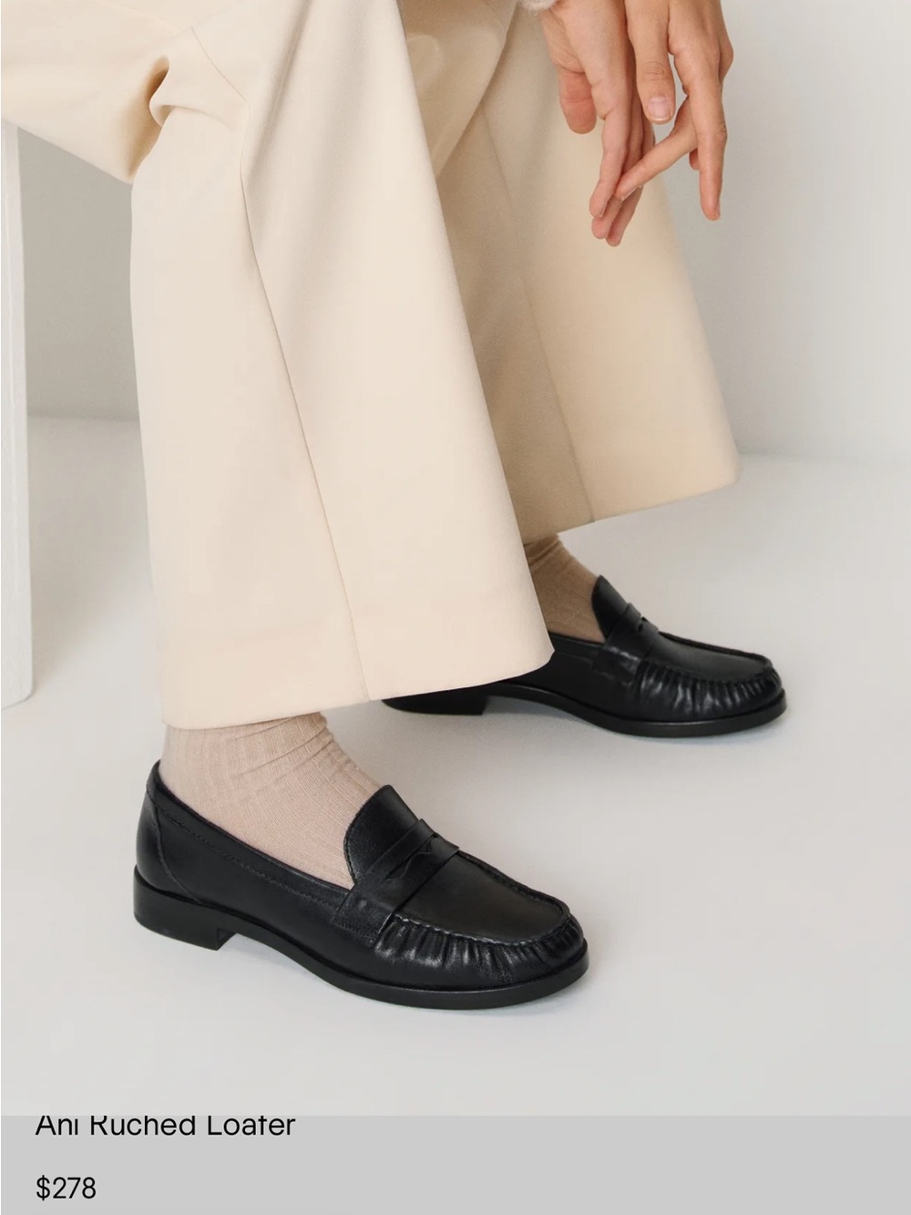 Reformation - Ani Ruched Loafer